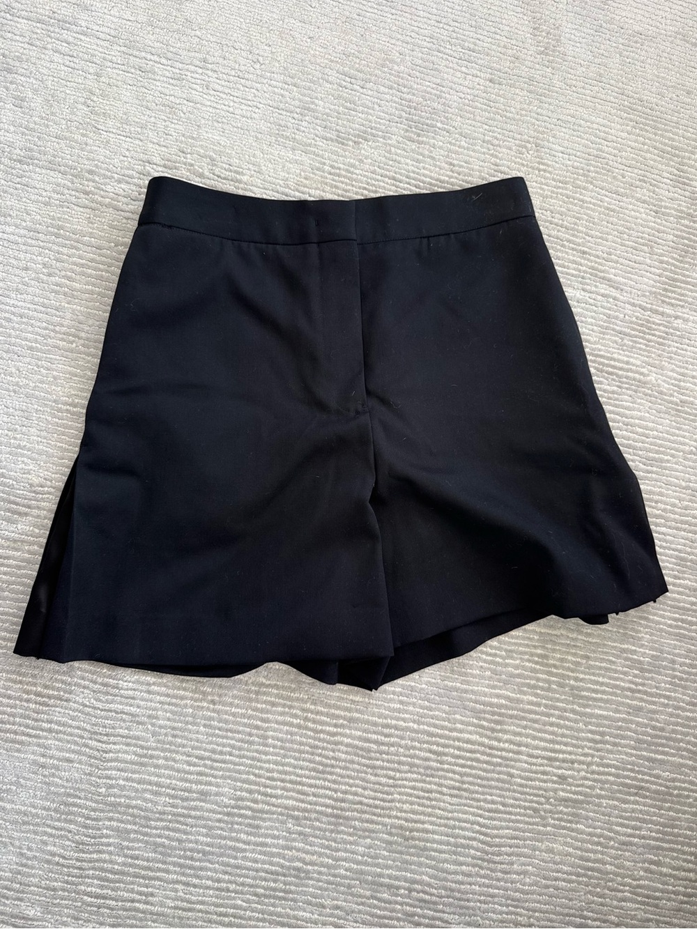 Jil Sander Black High-Waist Tailored Shorts
